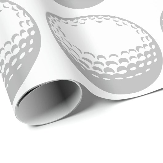 Golf Ball Geschenkpapier (Rolleneckpunkt)