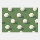 Golf Ball Geschenkpapier Set (Vorderseite)