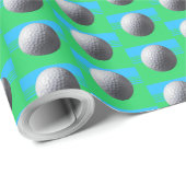 Golf Ball glänzendes Verpackungspapier klein Geschenkpapier (Rolleneckpunkt)