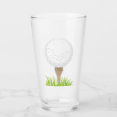 Golf Ball Glas (Vorderseite)