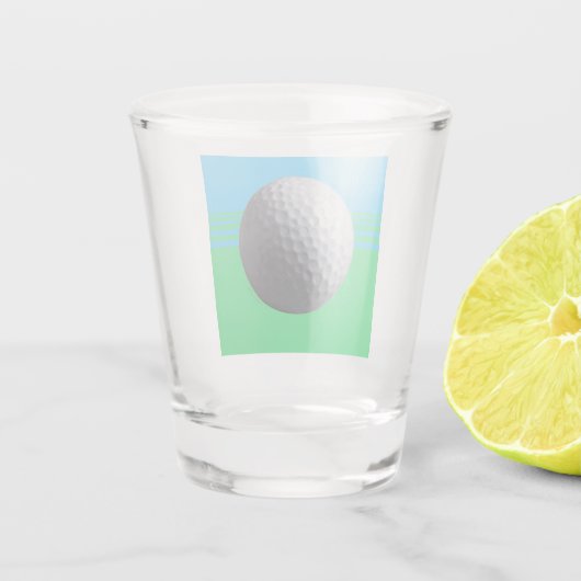 Golf-Ball-Glas Schnapsglas (Rückseite)