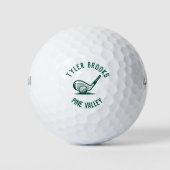 Golf Ball Golf in Weiß und Grün (Vorderseite)