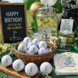 Golf Ball | Golf ist Tonic Zitronen Minze Glas Des