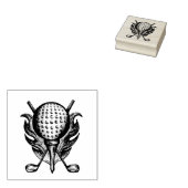 Golf Ball Golfer Golfplatz Golfplatz T-Shirt Klubs Gummistempel (Stempel)