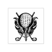 Golf Ball Golfer Golfplatz Golfplatz T-Shirt Klubs Gummistempel (Prägung)