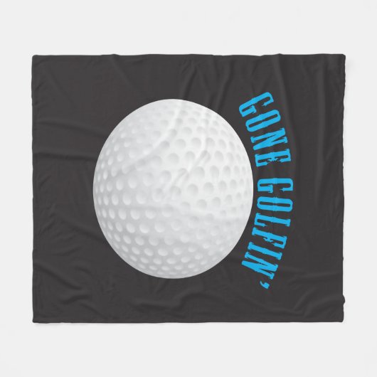 Golf Ball ⛳ 🎁 Golfspielen Fleecedecke (Vorderseite (Horizontal))