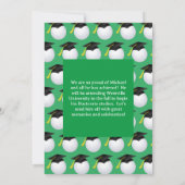 Golf Ball Graduation Party Einladung (Rückseite)