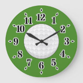 Golf Ball Große Wanduhr (Vorderseite)
