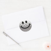 Golf Ball Happy Face Runder Aufkleber (Umschlag)