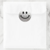 Golf Ball Happy Face Runder Aufkleber (Tasche)