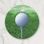 Golf Ball Happy Golfmas Geschenkartikel Feigwarenm Geschenkanhänger (Vorderseite)