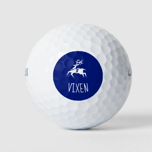 Golf Ball heißt Vixen | Niedlich Rentier Emoji / S (Vorderseite)