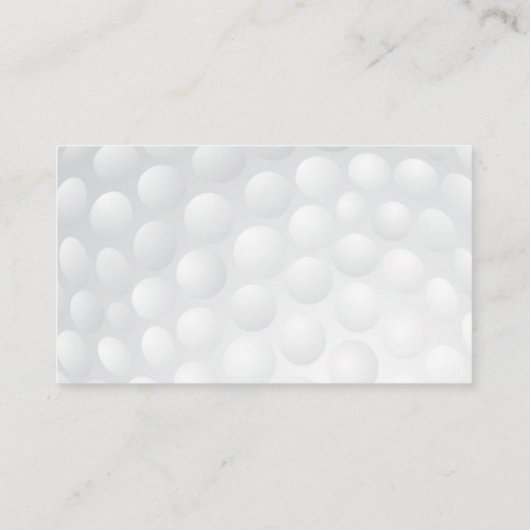 Golf Ball Hochzeitsempfang Begleitkarte (Rückseite)