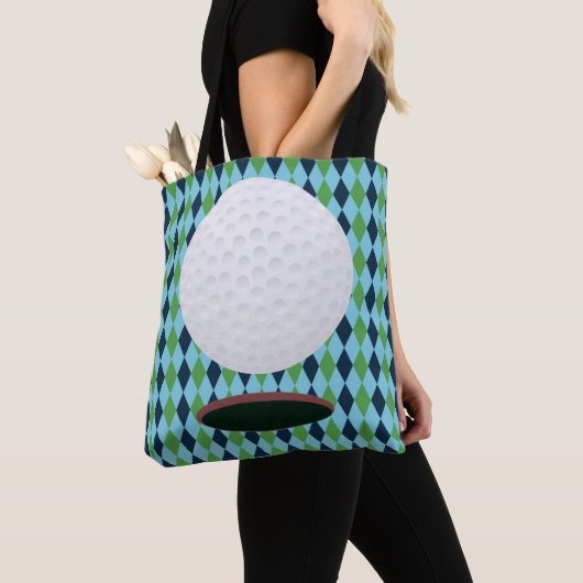 Golf Ball & Hole Totbeutel Tasche (Von Nahem)