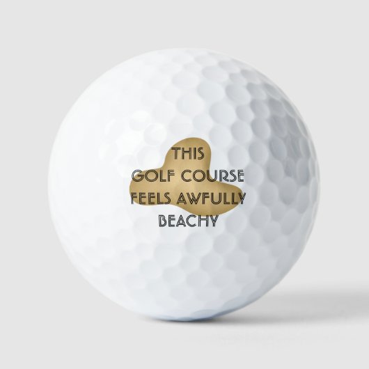 Golf Ball im Bunker Golfer Geschenk Funny (Vorderseite)