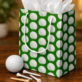 Golf Ball im Grasmuster Kleine Geschenktüte