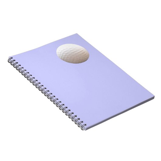 Golf Ball im Sky Notebook Notizblock (Rechte Seite)