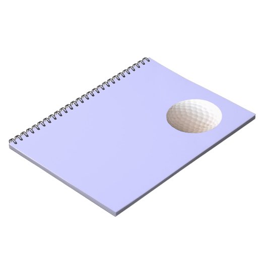 Golf Ball im Sky Notebook Notizblock (Linke Seite)