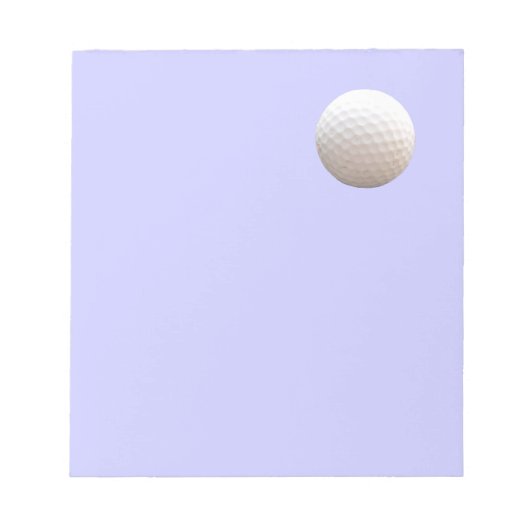 Golf Ball im Sky Notepad Notizblock (Vorderseite)
