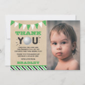 Golf Ball in jedem Alter Geburtstag Foto Dankeskarte (Vorderseite)