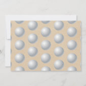 Golf Ball in jedem Alter Geburtstag Foto Dankeskarte (Rückseite)