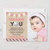 Golf Ball in jedem Alter Geburtstag Foto Dankeskarte (Vorderseite)