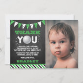 Golf Ball in jedem Alter Geburtstag Foto Dankeskarte (Vorderseite)