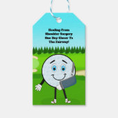 Golf Ball in Sling Funny Shoulder Surgery Get Well Geschenkanhänger (Vorderseite)