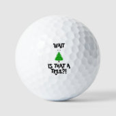 Golf Ball "Ist das ein Baum" Golfer Geschenk Funny (Vorderseite)