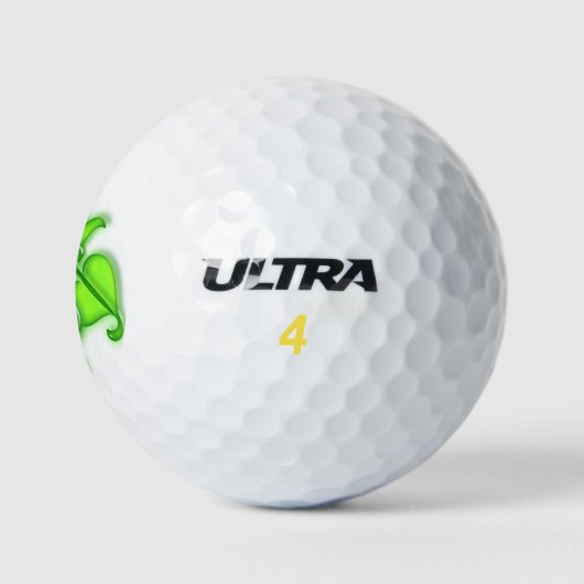 Golf Ball - Ivy-Blätter und -Initialen (Logo)