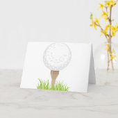 Golf Ball Karte (Gelbe Blume)