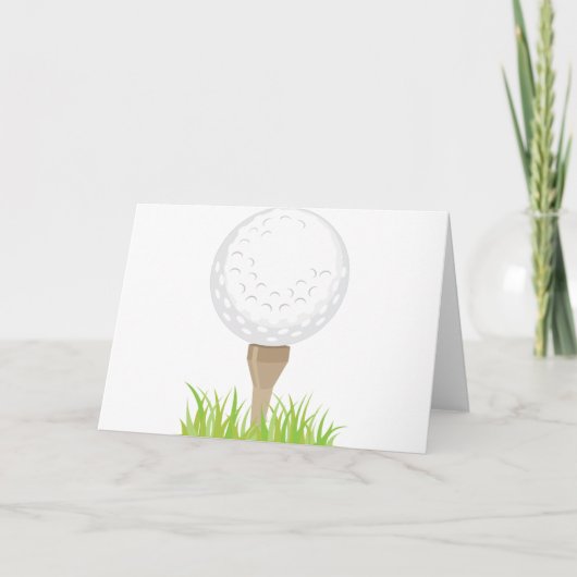 Golf Ball Karte (Vorderseite)