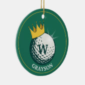 Golf Ball Keramik Ornament (Rechts)