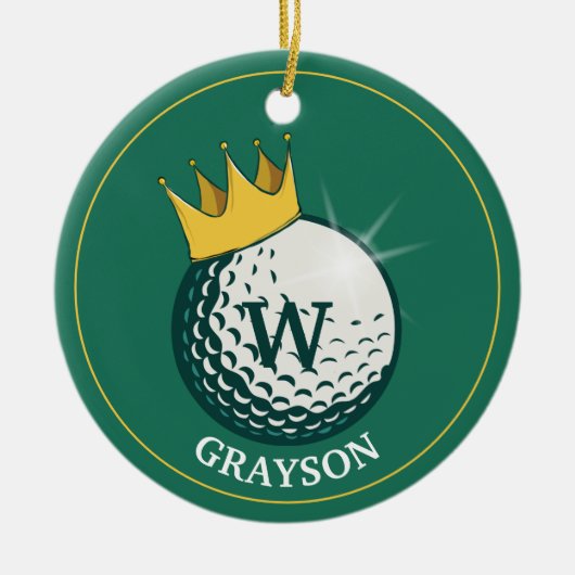 Golf Ball Keramik Ornament (Vorne)