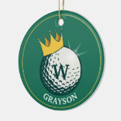 Golf Ball Keramik Ornament (Links)