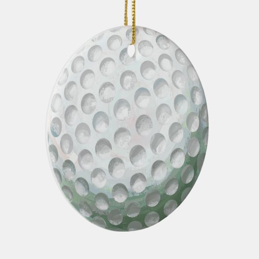 Golf Ball Keramik Ornament (Rechts)