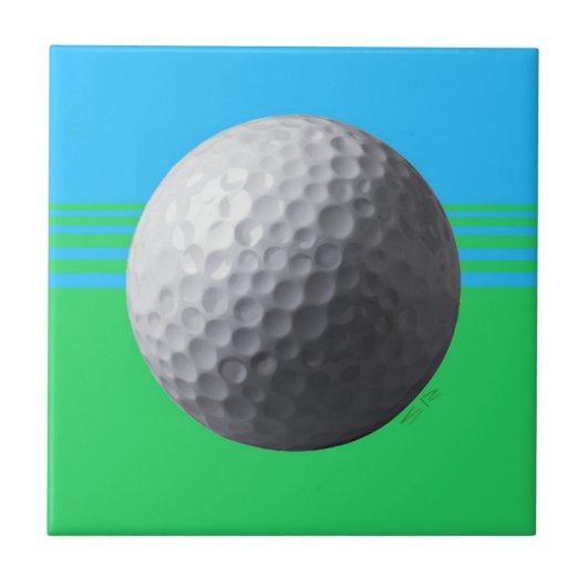 Golf Ball kleine Fliese (Vorderseite)