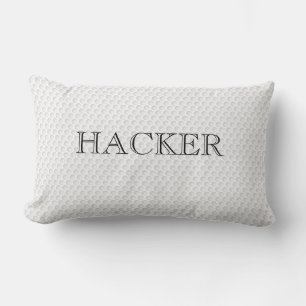 Golf Ball lässt den Text "HACKER Spaß Sport"-Dekor Lendenkissen