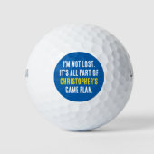 Golf Ball Love Game Plan Individuelle Name Funny B (Vorderseite)