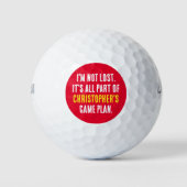 Golf Ball Love Game Plan Individuelle Name Funny R (Vorderseite)