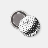 Golf Ball Magnet (Vorderseite/Rückseite)