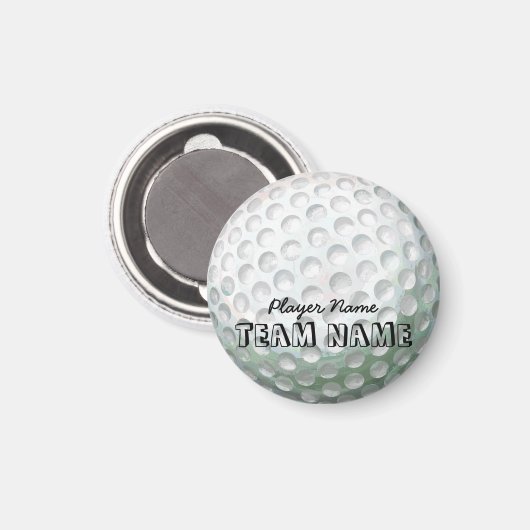 Golf Ball Magnet (Vorderseite/Rückseite)