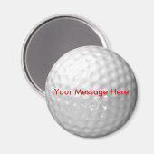 Golf Ball Magnet - Fügen Sie Ihre Nachricht hinzu (Vorderseite/Rückseite)