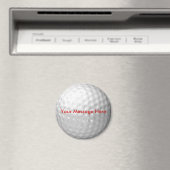 Golf Ball Magnet - Fügen Sie Ihre Nachricht hinzu (In Situ (Geschirrspüler))