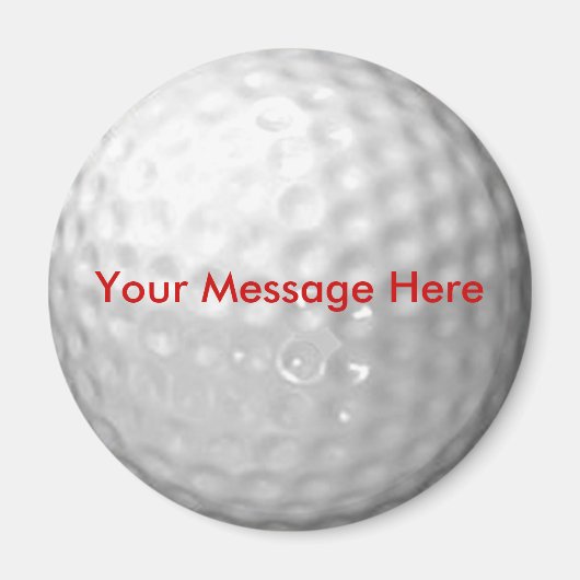 Golf Ball Magnet - Fügen Sie Ihre Nachricht hinzu (Vorne)