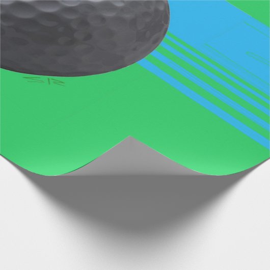 Golf Ball Matte Papier groß Geschenkpapier (Ecke)