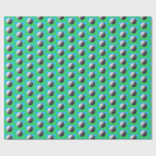Golf Ball Matte Papier klein Geschenkpapier (Flach)