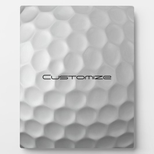 Golf Ball mit benutzerdefiniertem Text Fotoplatte (Vorderseite)