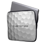Golf Ball mit benutzerdefiniertem Text Laptopschutzhülle (Vorderseite Links)
