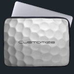 Golf Ball mit benutzerdefiniertem Text Laptopschutzhülle<br><div class="desc">Passen Sie dieses Bild des Golfball mit dem Text Ihrer Wahl an. Einzigartiges Design für den lässigen Golfer zum beruflichen im Herzen. Einzigartig und elegant,  wird dies sicherlich Ihre Golffreunde beim nächsten Turnier beeindrucken.</div>